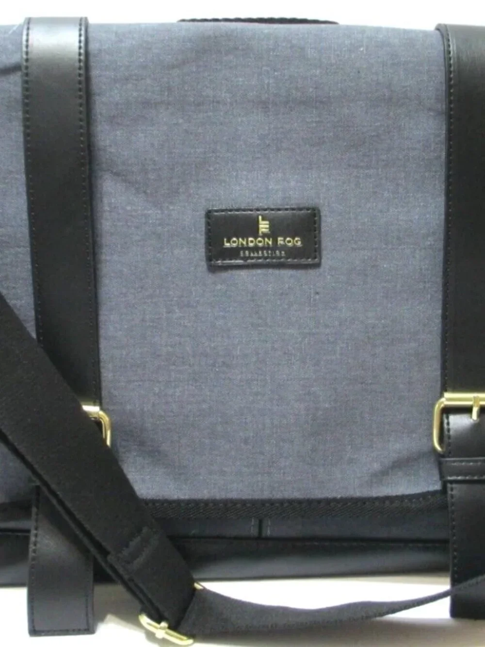 NWT London Fog Canvas Messenger Bag